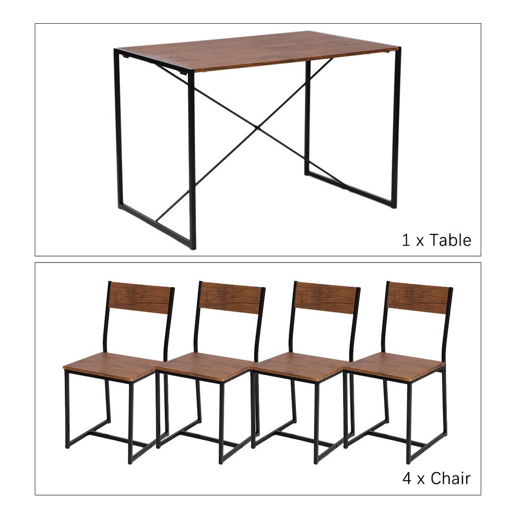 Setup diagram showing 1 table and 4 chairs